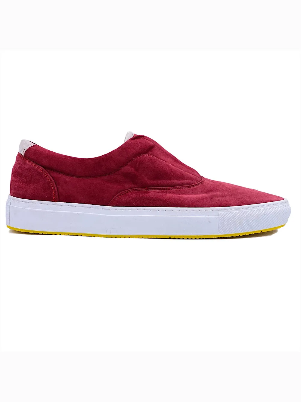 Svevo sneaker slip on suede rossa